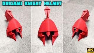 Origami Knight Helmet | Origami tutorial | Paper craft