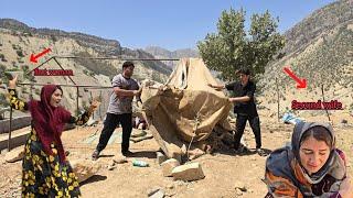 محبت و جشن :Evacuation and destruction of First consort tent by her man after her arrest by police.