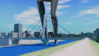 Toying With a Bridge | Giantess growth animation