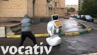 No Retreat For Russian Robot From Random Road Rage Onrush