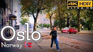 Walk with Me in Oslo in a Beautiful Autumn Afternoon | 4K HDR | September 2024