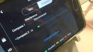 DJI Phantom 4 Pro compass 1 disconnected