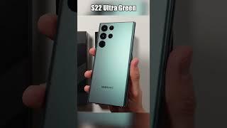 Samsung S22 Ultra Green vs Burgundy Unboxing  #Shorts