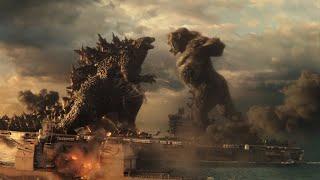 Aircraft Carrier Battle Pt. 2 ( no background music) - Godzilla vs Kong