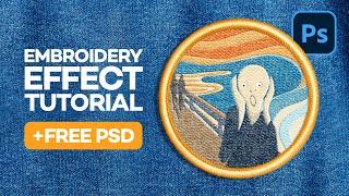 Tutorial for EMBROIDERY EFFECT PATCHES in Photoshop