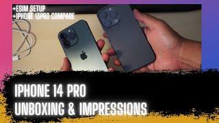 iPhone 14 Pro Unboxing & iPhone New Phone Setup from Transfer - eSIM to eSIM Setup #iphone