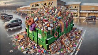 Dumpster Diving Hobby Lobby BIGGEST HAUL ON YOUTUBE