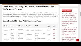 Fresh Roasted Hosting VPS - Best Deals Starting from $14.95/month