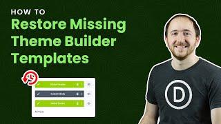 How To Restore Missing Divi Theme Builder Templates