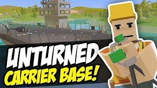 AIRCRAFT CARRIER BASE - Unturned Base Build | Speed Build!