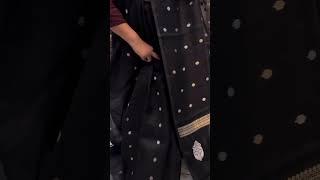 Pure kora silk saree, shop online at www.aurabenaras.com