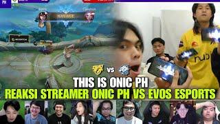 SAVAGE DARI KELRA TUMBANGKAN EVOS!! REAKSI STREAMER ONIC PH VS EVOS ESPORTS