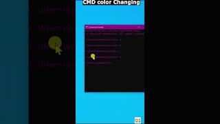 how to change cmd color  #gyansection #trending #viral #shorts