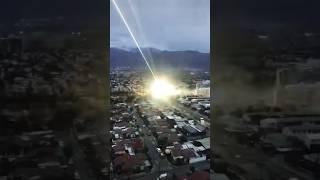 Laser Beam Strikes A House #technology #space #laser #shorts #solareclipse #totalsolareclipse #sun