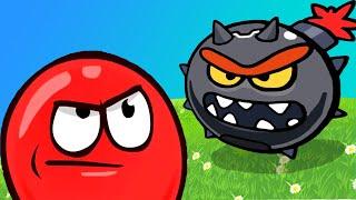 Новый КРАСНЫЙ ШАРИК против ЧЕРНЫХ КВАДРАТОВ игра Red Ball 4 на канале Мистер Игрушкин