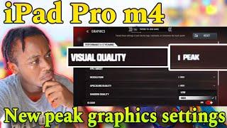 THE UNBELIEVABLE Peak Graphics settings on iPad Pro m4 COD WARZONE MOBILE