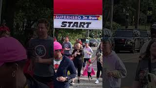 Kids fly in #superhero #funrun in #flint