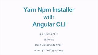 Angular 2: Using Yarn with Angular CLI Instead of Npm Install