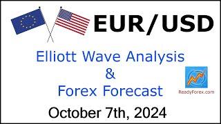 EUR USD Elliott Wave Analysis | Forex Forecast | October 7, 2024 | EURUSD Analysis Today