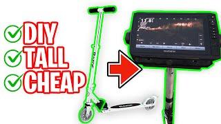 ️EASY! DIY - Tall Raised Fish Finder Mount for Livescope! ActiveTarget | MEGA Live | Razor Scooter