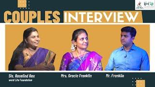 COUPLES TALK SHOW - TAMIL CHRISTIAN TESTIMONY || ROSELIND REX || FRANKLIN & GRACIA - AMERICA || WLF