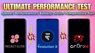 ULTIMATE CUSTOM ROM BATTLE : EVOLUTION X VS PROJECT ELIXIR VS CRDROID ROM || WHICH ONE IS THE BEST?