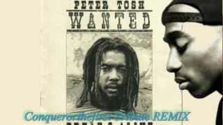 Tupac Shakur - PETER TOSH - STOP THAT TRAIN. Conquerorthefirst Tribute REMIX 