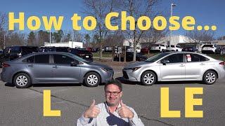 2020 Corolla L vs LE - How to Decide!