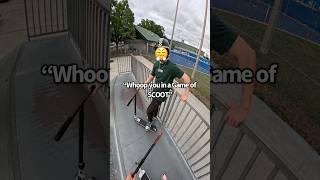 Youtuber VS Scooter guy! SCOOT BATTLE! Roman Dellapena #shorts #shortvideo #reels #fyp #sports