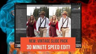 30-Min Speed Edit with the NEW Vintage Slide Presets!