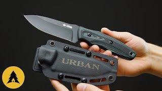 Нож Kizlyar Supreme Urban сталь D2 BT черный, рукоять G10