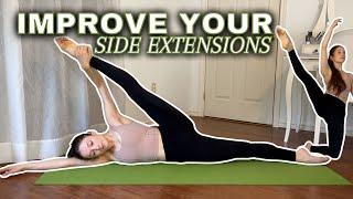 TECHNIQUE TIPS | Get better side extensions, ballet workout, exercises for strong dancer legs