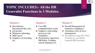 HR Practical Training by #HRCareerInstitute, best institute for #hrpracticaltraining & Job Placement