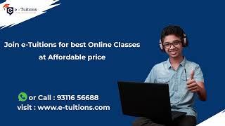 Online Tuitions for Class 1 to 12 | CBSE, ICSE, ISC, IGCSE & State Boards | e-Tuitions