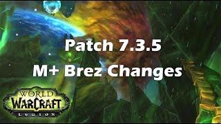 [Legion] Patch 7.3.5 Mythic+ Battle Rez Changes