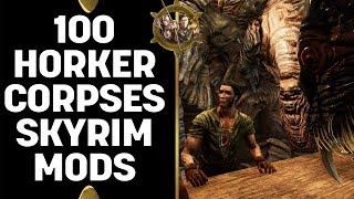 Skyrim Special Edition Mods - Cam And Seb Return With 100 Horker Corpses!