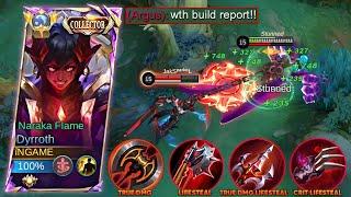 NEW OP DYRROTH RED LIFESTEAL TRUE DAMAGE BUILD THAT CAN DESTROY EVERYTHING!..