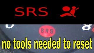 How to reset or turn off honda CRV  SRS  airbag light