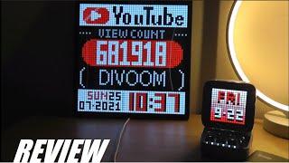 REVIEW: Divoom Pixoo 64 - Smart Pixel Art Display - WiFi Smart Clock (Ticker Display)