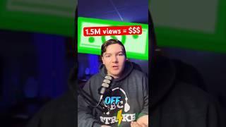 How much $$$ I made on a MILLION Shorts Views…