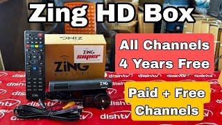 Zing Digital Hd box | With 4 years free FTA Pack | Add unlimited paid channels | #dishtv #d2h