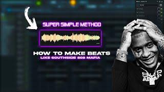 How To Make Simple CATCHY Dark Beats Like Southside 808 Mafia | FL Studio 24