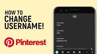 How to Update Username in Pinterest Mobile App [LATEST VERSION]