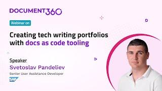 Creating Tech Writing Portfolios with Docs as Code Tooling - Document360