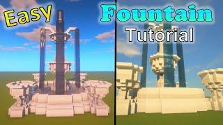 How to build fountain in minecraft tutorial