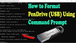 How to Format PenDrive Using Command Prompt | Format USB Using CMD