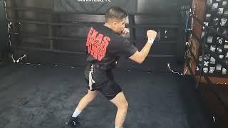 Jesse Bam Rodriguez Shadowboxing finishing his day up after Sparring