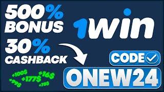 1WIN PROMO CODE - ONEW24 | CLAIM A 500% BONUS AND 30% CASHBACK (FULL REVIEW)