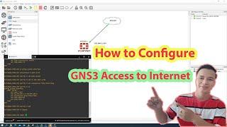 How to configure GNS3 access to Internet