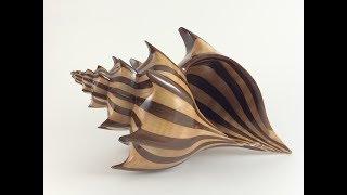 Conical Spiral Wood Shell